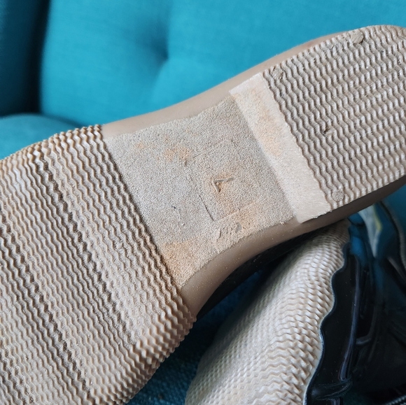 Blue Suede Shoes Rain Boots Women's Size 7 - Picture 4 of 4